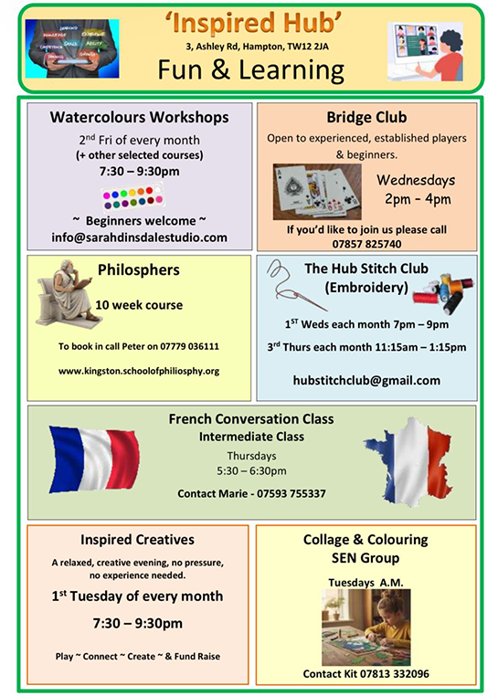 Creative learning and community activities at Hampton Inspired Hub